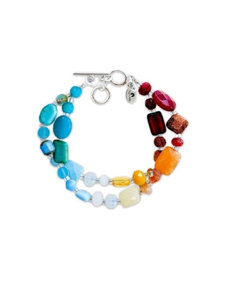 Rainbow Medley 2-Strand Bracelet
