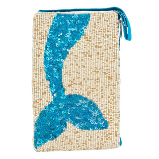Mermaid Tail Beaded Crossbody Bag