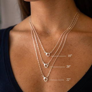 Paperclip Chain Mini Charm Holder Necklace