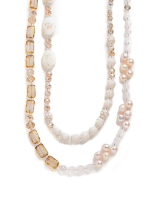 Champagne Medley Necklace, 60"