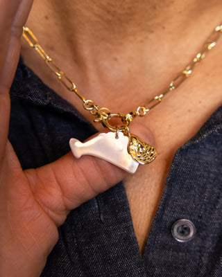Statement Mother of Pearl Martha's Vineyard Island Charm