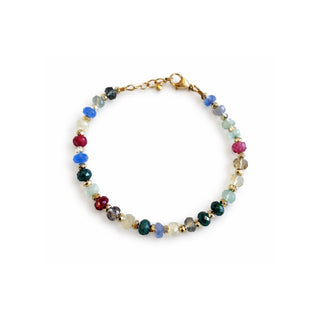 Multi Gemstone Faceted Bracelet