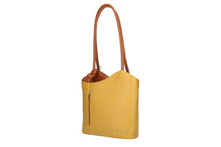 Italian Leather Convertible Backpack & Tote, Stylish