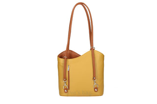 Italian Leather Convertible Backpack & Tote, Stylish