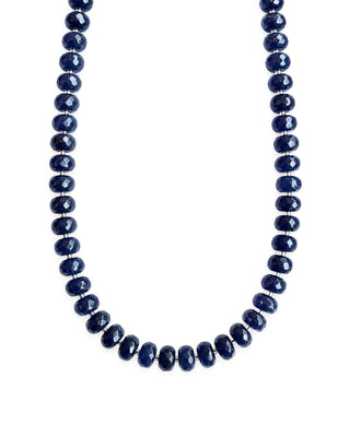 Navy Blue Smoothie Beaded Necklace