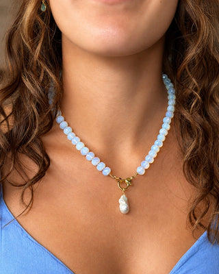 Opalite Charm Holder Necklace