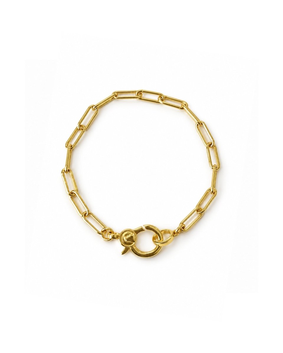 Paperclip Chain Charm Holder Bracelet – Stefanie Wolf Designs