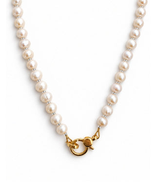 Pearl Charm Holder Necklace