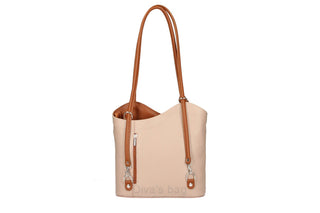 Italian Leather Convertible Backpack & Tote, Stylish