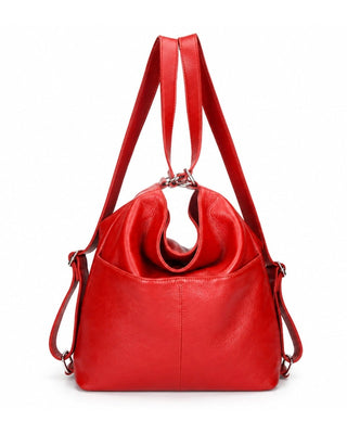 Italian Leather Convertible Tote & Backpack