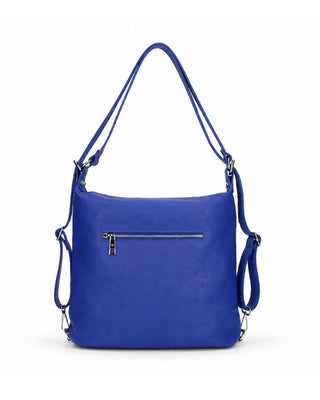 Italian Leather Zippered Backpack