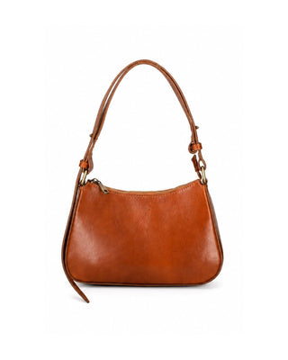 Italian Leather Structured Shoulder Bag