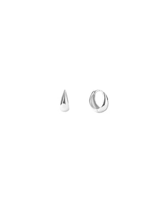 Teardrop Huggie Hoop Earrings