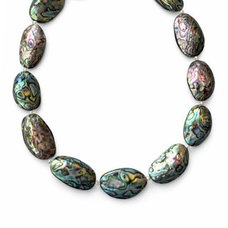Abalone and Rainbow Moonstone Statement Necklace