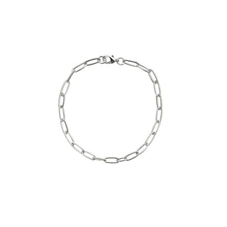 Paperclip Chain Bracelet, Sterling Silver