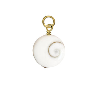 Round Swirly Shell Charm