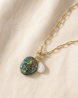 Pearl Teardrop Charm