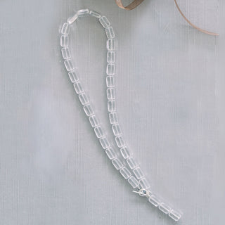 18" Trilogy Necklace, Crystal Clear