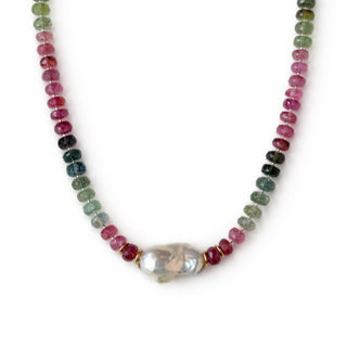 Baroque Pearl Rainbow Tourmaline
