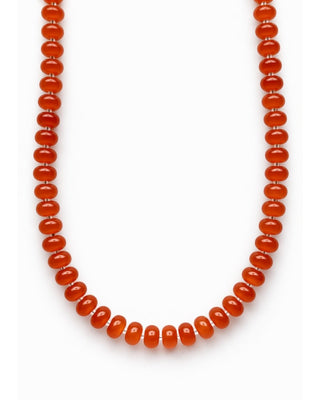 Warm Terracotta Smoothie Beaded Necklace