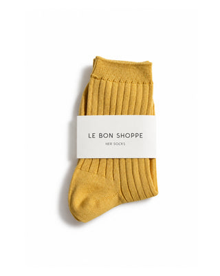 Cotton Ribbed Knit Socks