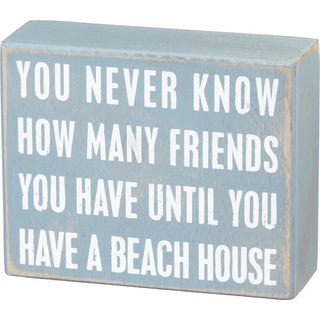 Wooden Sign, Beach House Friends
