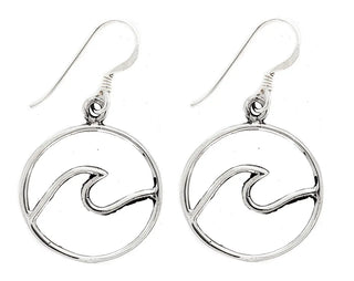 Sea Life Drop Earrings, Sterling Silver