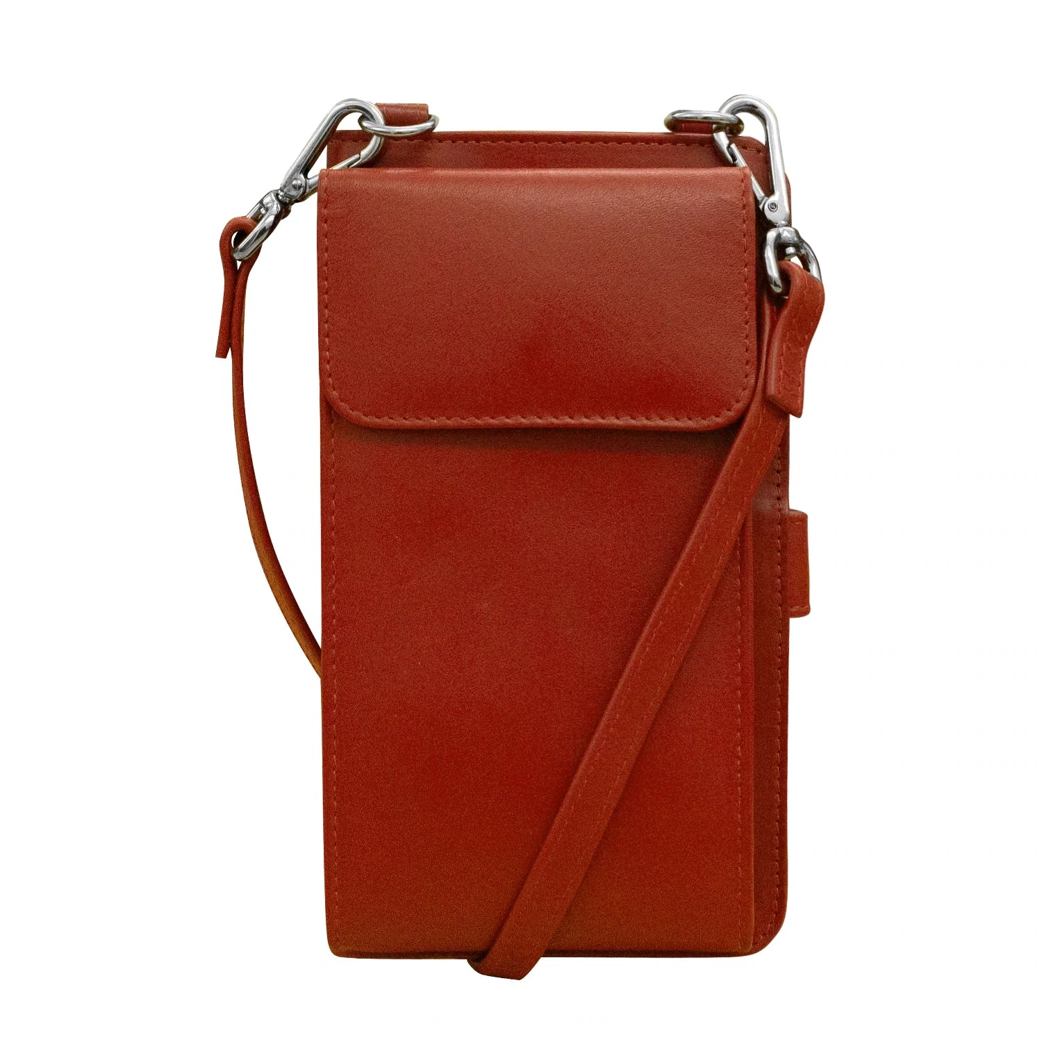 Leather crossbody sales cell phone wallet