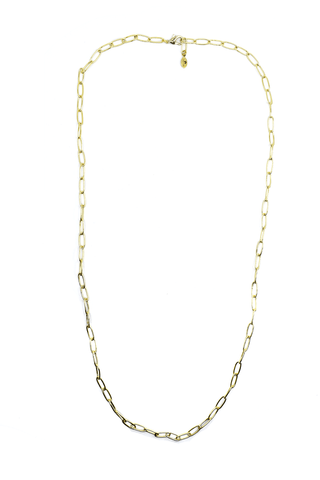 36" Paperclip Chain Link Necklace