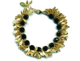 Gold Leaf Fringe Bracelet