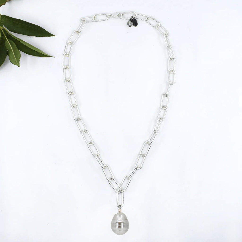 Single Pearl Necklace — Whimsey  Designer Jewelry, Art & Gifts in