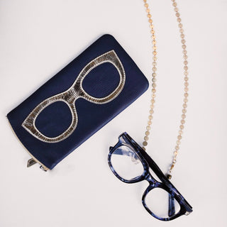 Leather Eyeglass Case with Frame Design