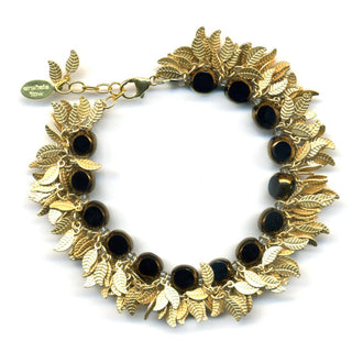 Gold Leaf Fringe Bracelet