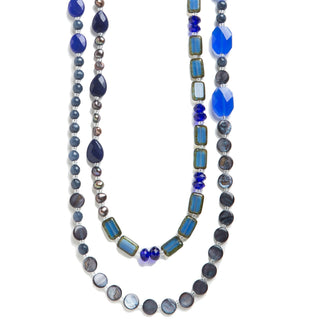 True Blue Medley Necklace, 60"