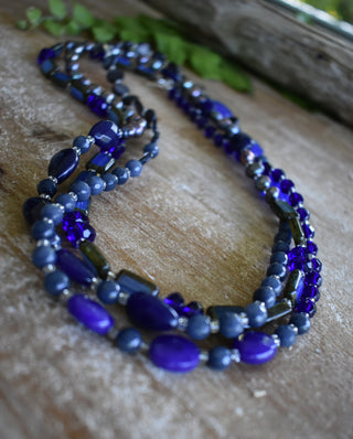 True Blue Medley Necklace, 60"