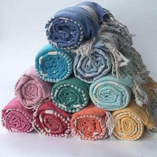 Turkish Towel, Large, Absorbent, Quick Drying 100% Cotton, Colorful Towels