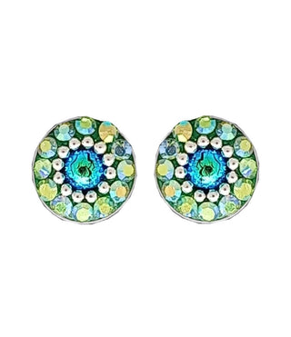 Mosaic Crystal Stud Earrings