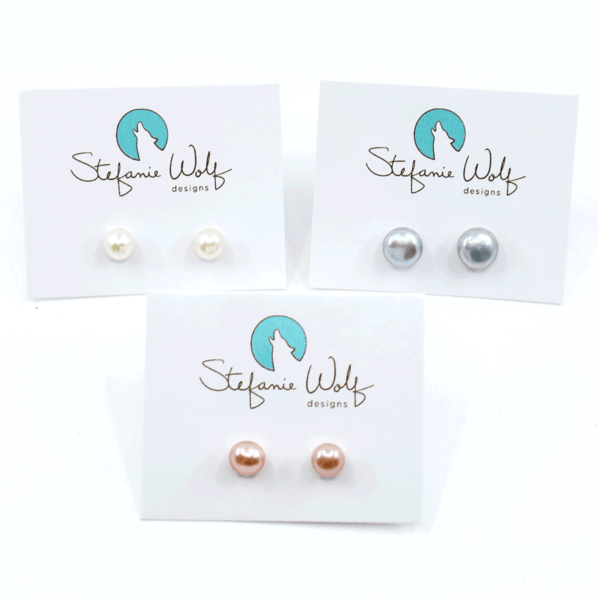 Sterling Silver Freshwater Pearl Stud Earrings - Lovisa