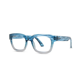 Ombre Navy Square Eyeglass Readers