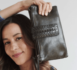 Leather Wallet or Crossbody Bag, Malabar