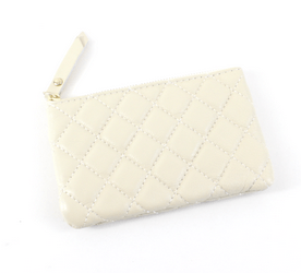 Quilted Coin Purse, Leather