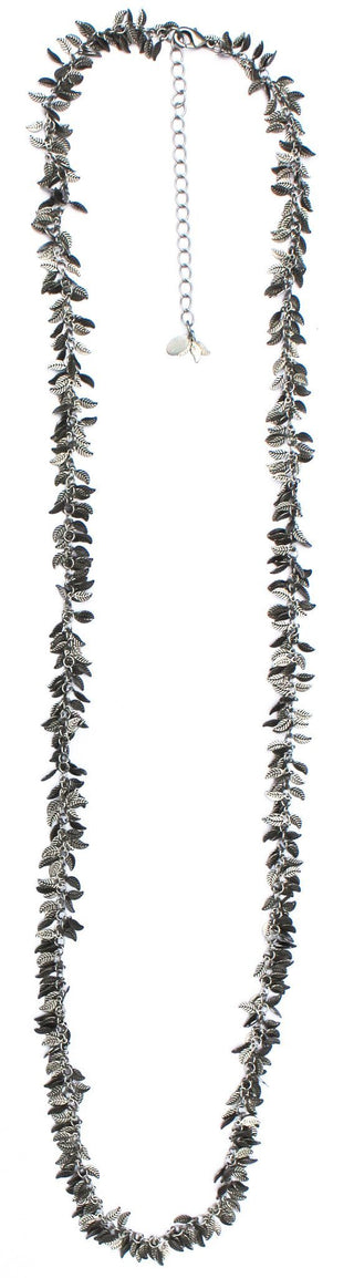 Gold Leaf or Silver Leaf Single Strand Necklace
