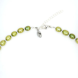 Classic Freshwater Pearl Necklace, Celery