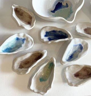 The World is Your Oyster Handmade Pottery Wishing Stone