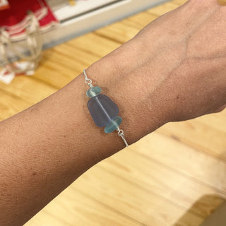 Sea Glass Slide Bracelet