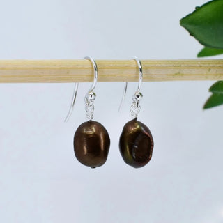 Classic Freshwater Pearl Earrings, Rich Colors