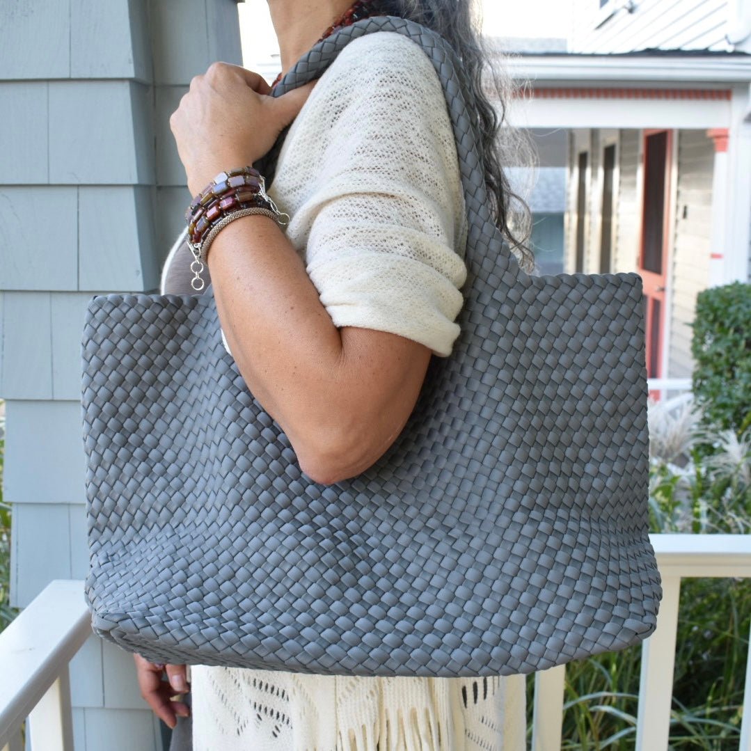 Large discount woven tote