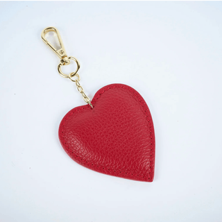 Genuine Leather Heart Bag Clip, Assorted Colors, SALE