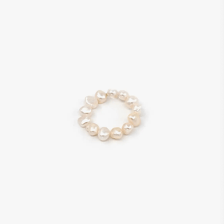 Tiny Freshwater White Pearl Ring